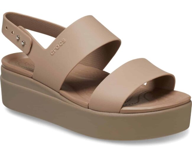 Crocs Brooklyn Low Wedge Μπεζ