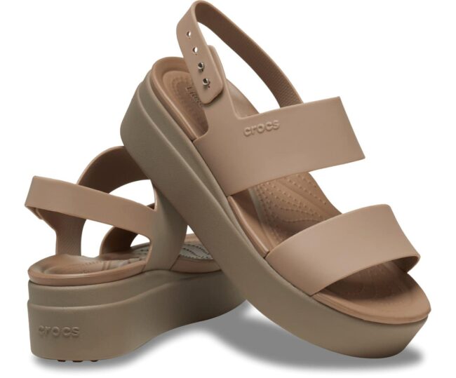 Crocs Brooklyn Low Wedge Μπεζ