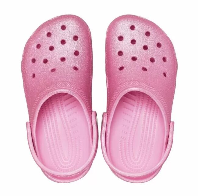 Crocs Classic Glitter Clog Junior Ροζ