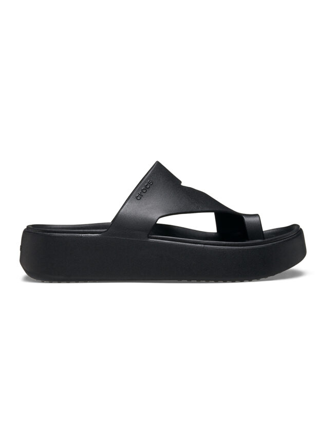 Crocs Getaway Platform Toe Loop Μαύρο