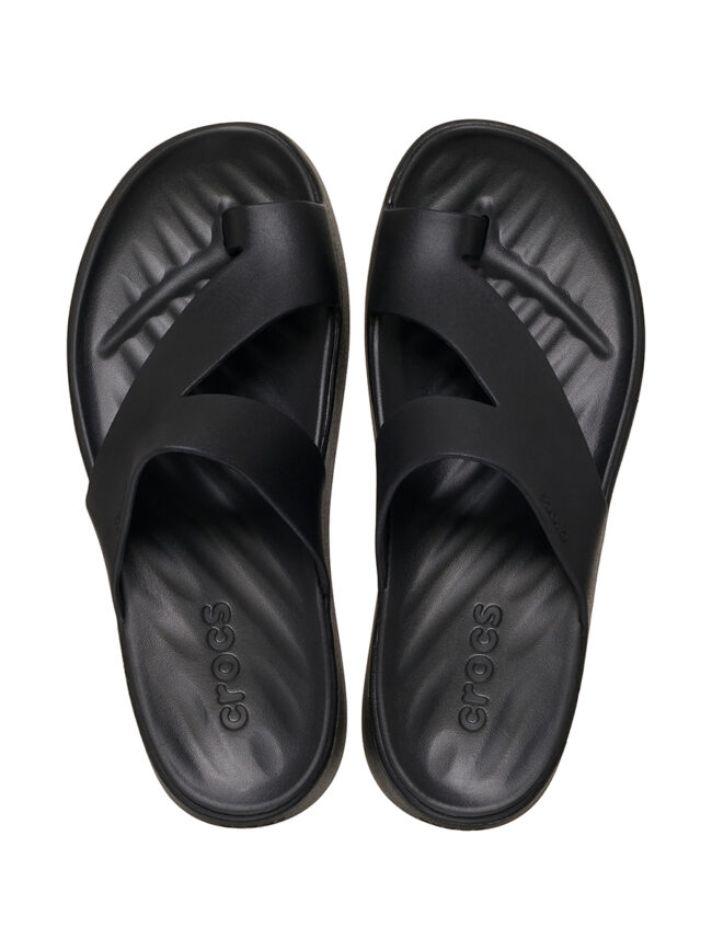 Crocs Getaway Platform Toe Loop Μαύρο