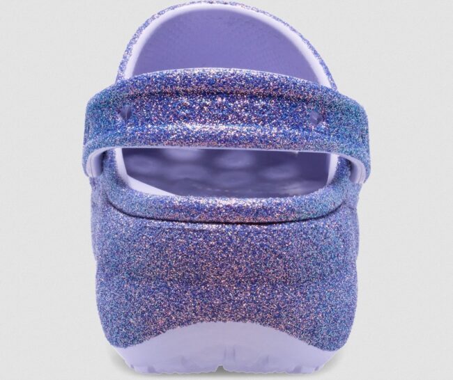 Crocs Platform Iridescent Glitter Clog Μωβ