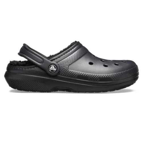 Crocs Classic Fuzz Lined Clog Μαύρο
