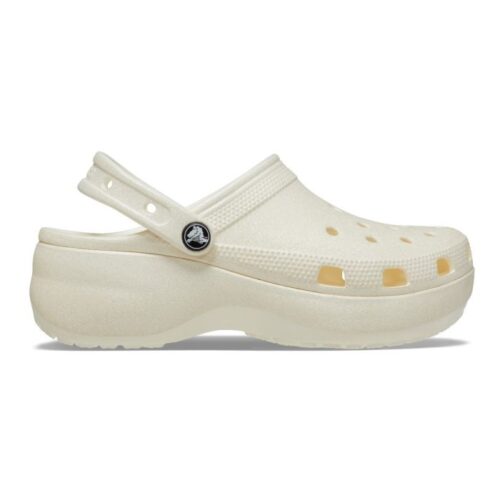 Crocs Classic Platform Glitter Clog W Λευκό